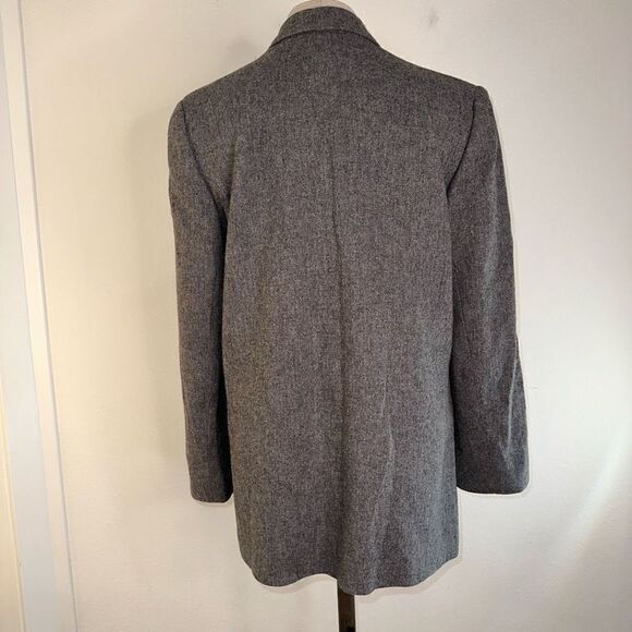Sutter Place Womens 10 Vintage Wool Blend Gray Blazer Career Modest Pockets - Picture 2 of 11